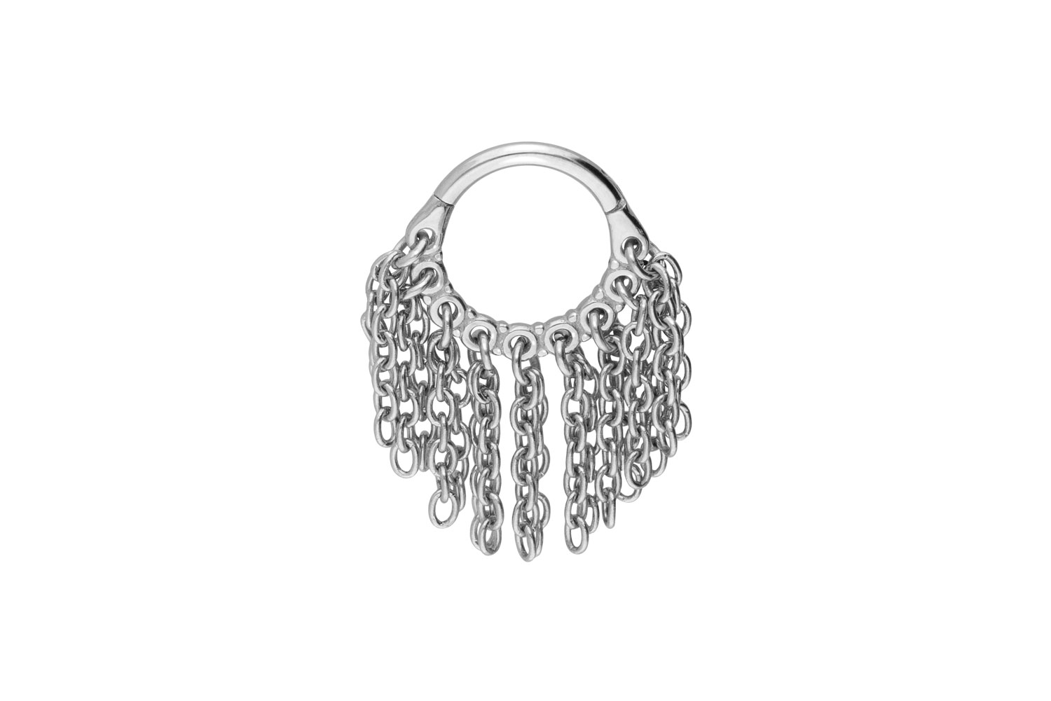 Chirurgenstahl Segmentring Clicker Piercing KETTENVORHANG